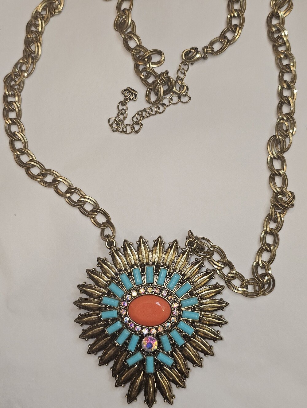Ptemier Designs Reversible Boho Sunburst Pendant Necklace